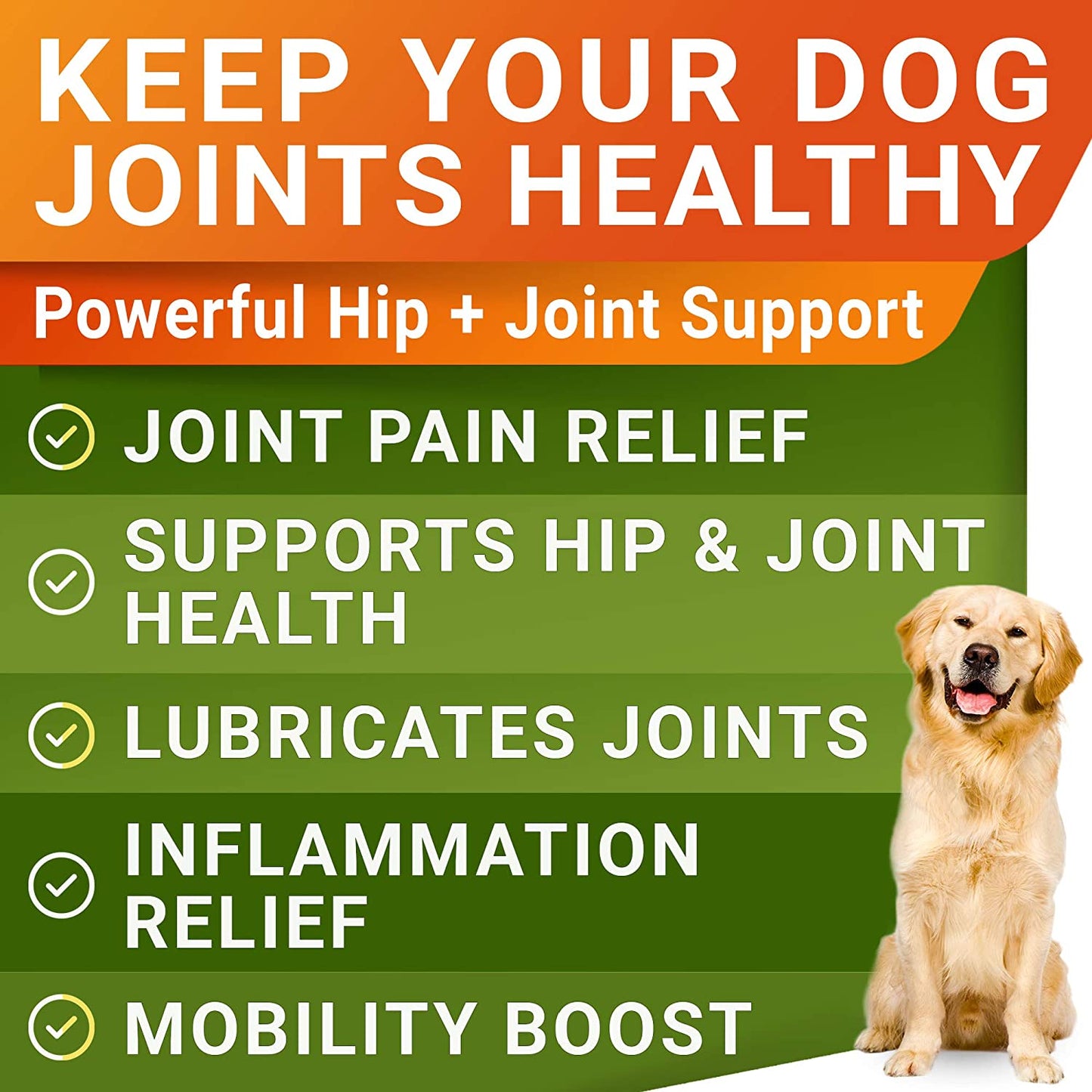 Glucosamine Treats for Dogs - Joint Supplement W/Omega-3 Fish Oil Chicken Flavor - 180 Ct